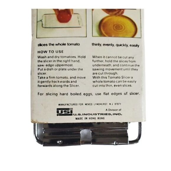 Vintage Nevco Handheld Handy Slicer Vegetable Made In Hong Kong Kitchen Gadget - Picture 3 of 9